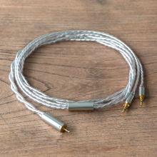 Silver-coated cable for headphones