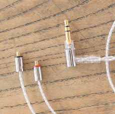 Silver-coated cable for earphones